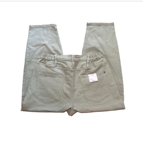 Vigoss Ace High Rise Straight Leg Balloon Style Jeans Light Green Women's 31 NWT - Picture 6 of 6